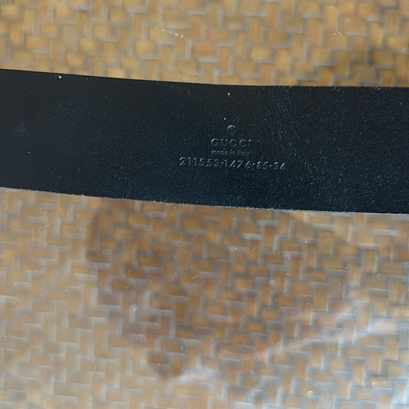 Gucci Black and Gold Belt with Signature Double G Buckle main image 6